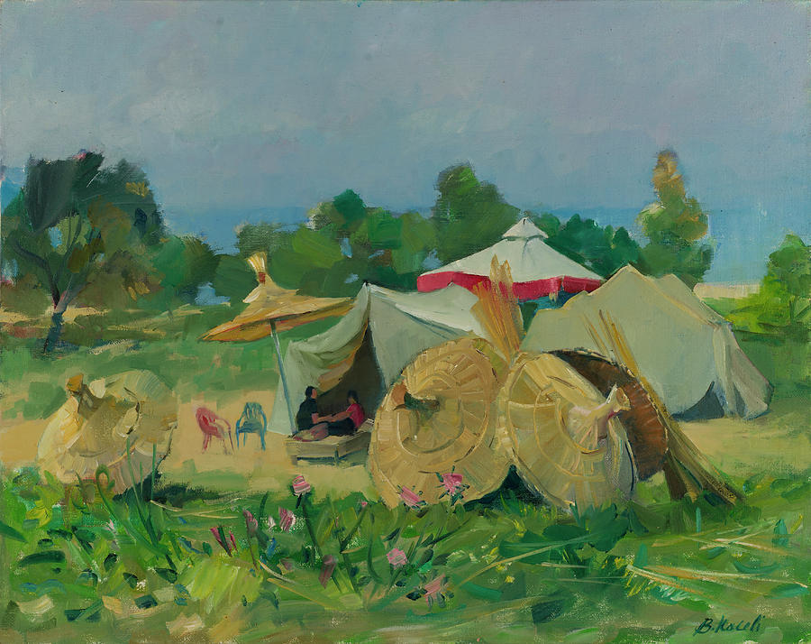 Gypsies Painting by Buron Kaceli