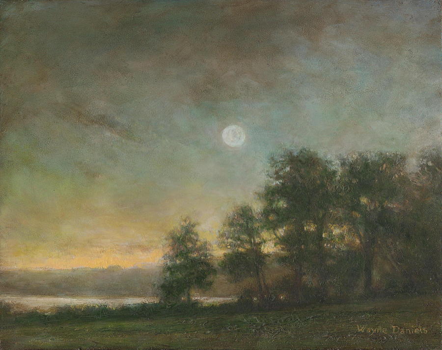 Gypsy Bay Moonlight Painting by Wayne Daniels