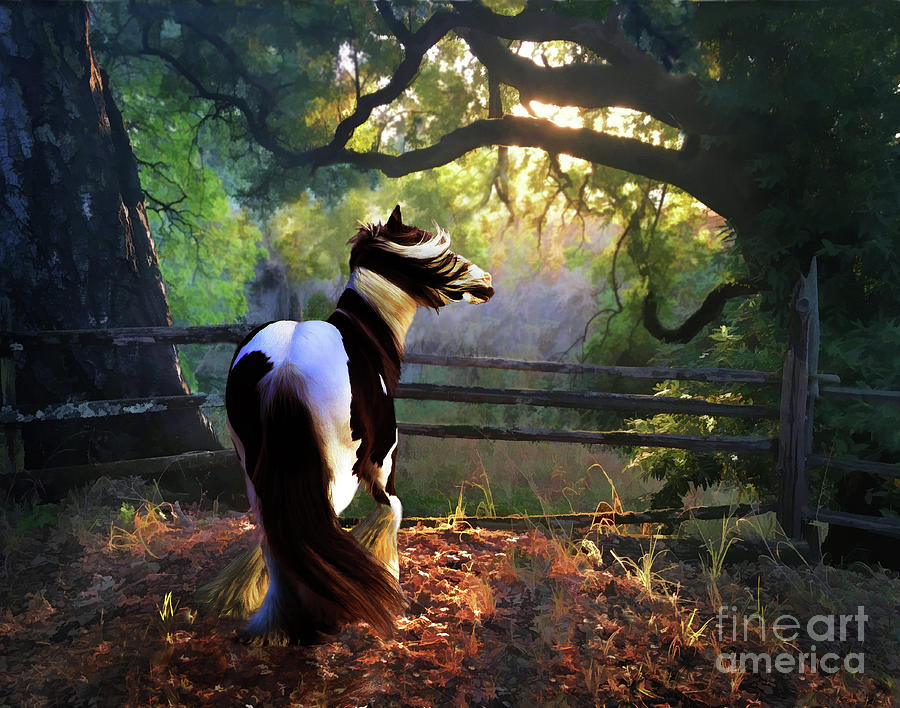 Pretty Horses Digital Art - Gypsy Fall by Melinda Hughes-Berland
