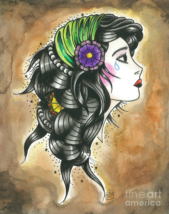 Watercolor Painting - Gypsy Girl #2 by Jonathan VanderMey