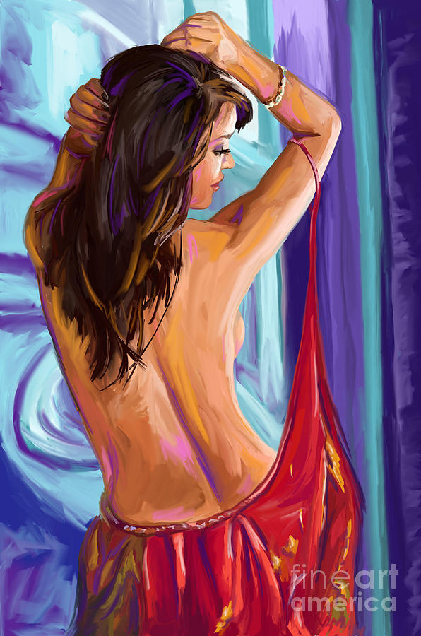 Gypsy Girl Painting by Tim Gilliland