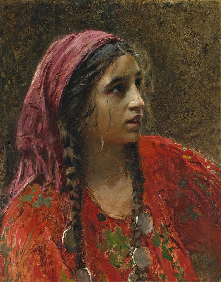 Gypsy Painting by Konstantin Makovsky