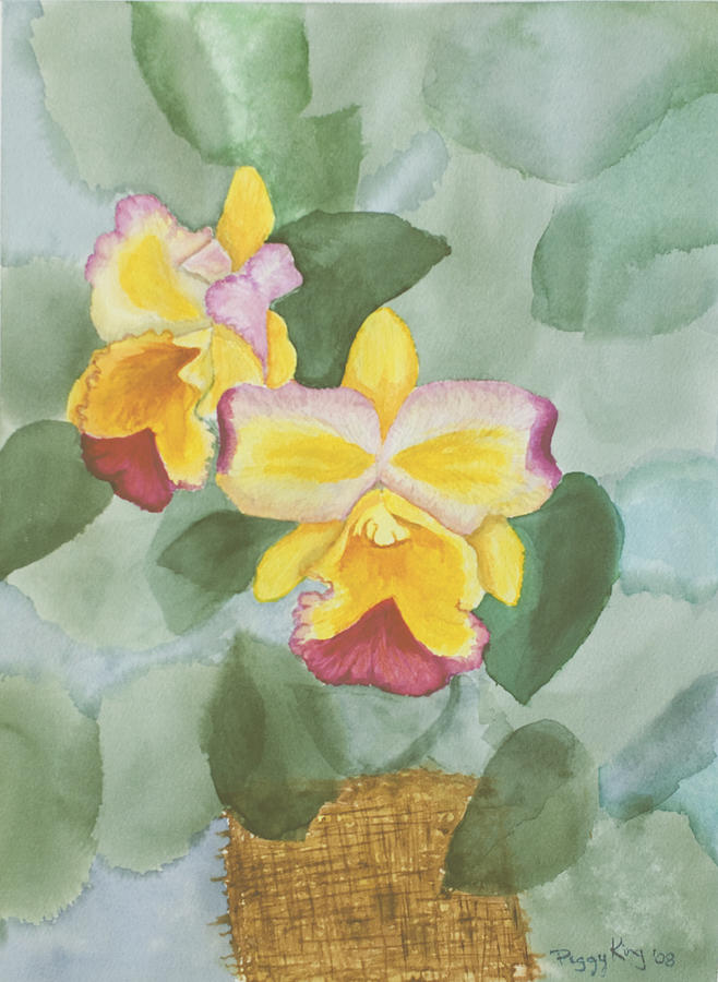 Gypsy Orchids Painting by Peggy King