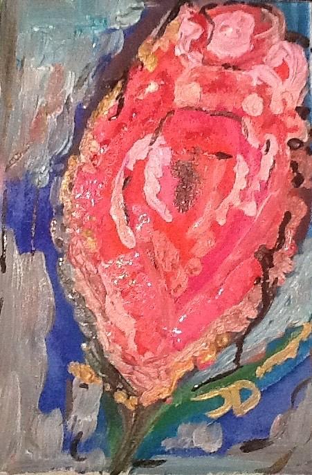 Gypsy rosebud Painting by Judith Desrosiers