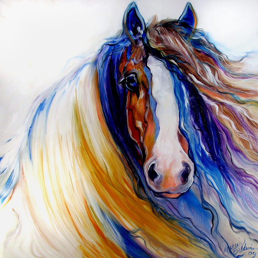 Gypsy Vanner Rogue Painting by Marcia Baldwin