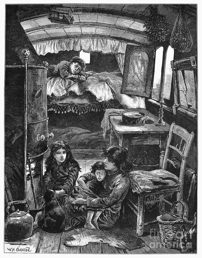 Gypsy Wagon, 1879 Photograph by Granger