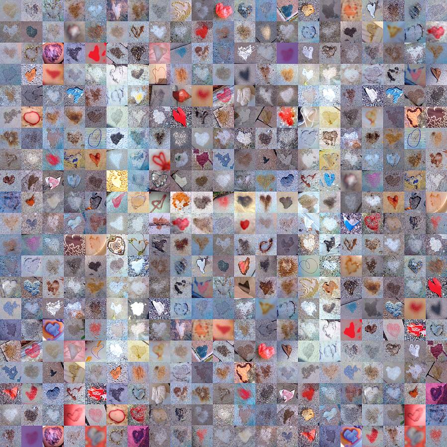H in Confetti Digital Art by Boy Sees Hearts