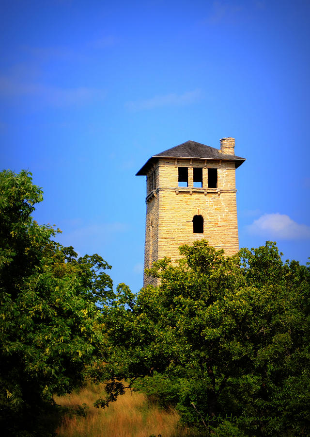 Ha Ha Tonka State Park - Water Tower Photograph by Cricket Hackmann