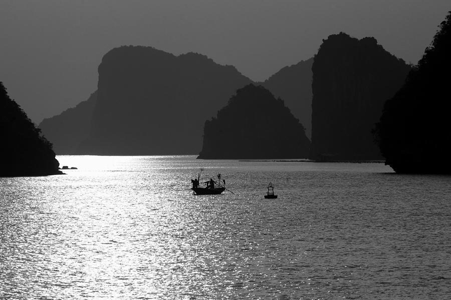 Ha Long Bay Vietnam Photograph by Chuck Kuhn
