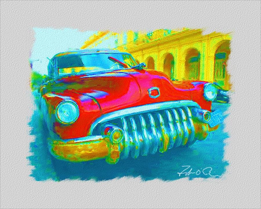 Car Photograph - Habana Car by John OBrien
