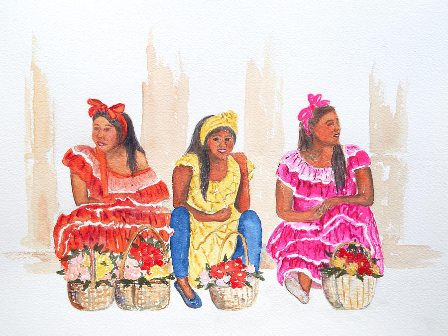 Habana Tres Damas Painting by Patricia Beebe