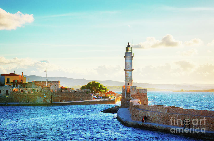 Habour and Lighthouse of Chania Photograph by Anastasy Yarmolovich