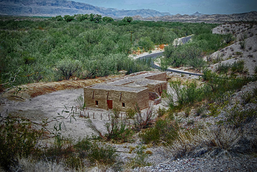 Hacienda in the Desert Photograph by Judy Hall-Folde