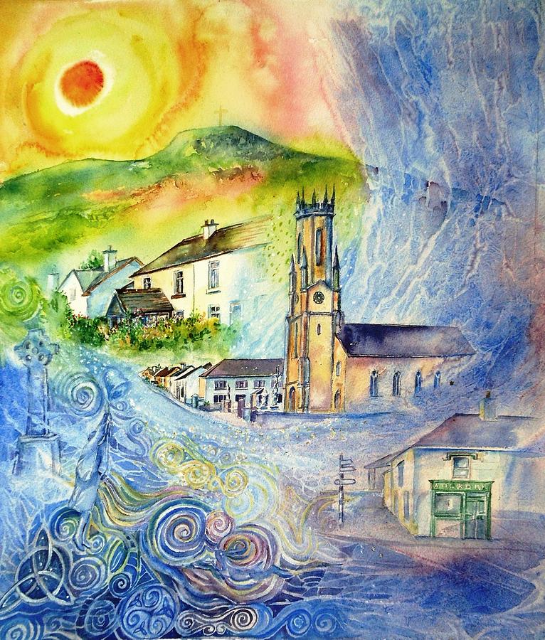 Hacketstown- Aide Memoire  Painting by Trudi Doyle
