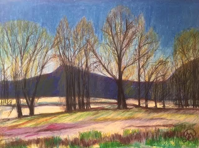 Hadley Landscape Pastel by Therese Legere Hadley Landscape Pastel by Therese Legere