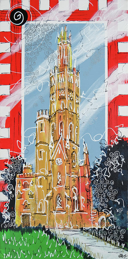 Hadlow Tower Painting by Laura Hol Art