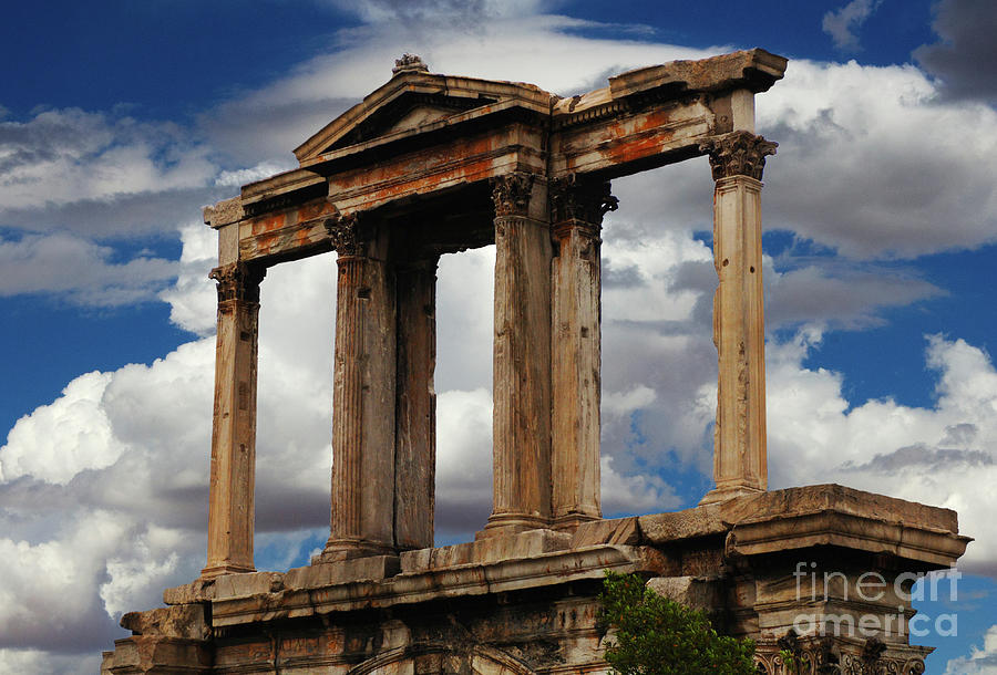 Arch Of Hadrian Athens Photograph by Bob Christopher