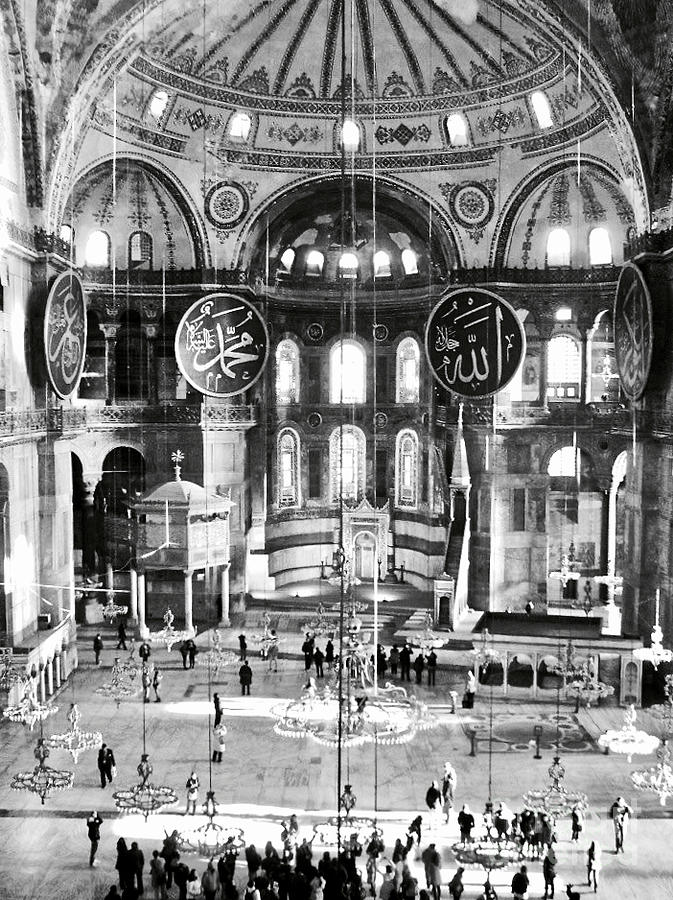 Hagia Sophia in Black and White Photograph by Rachel Morrison