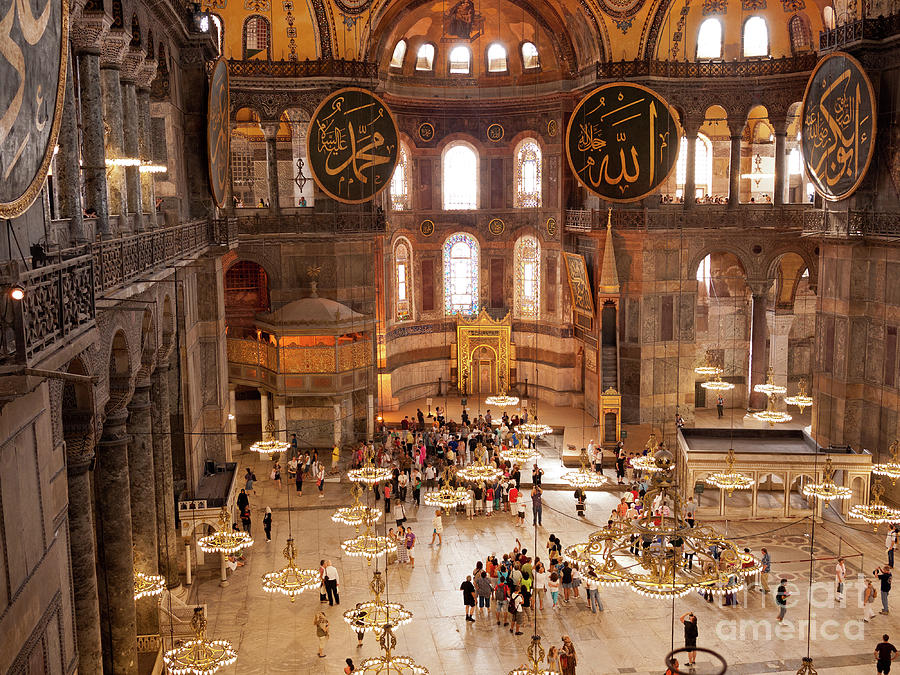 Turkey Photograph - Hagia Sophia Interior 09 by Rick Piper Photography