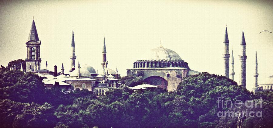 Architecture Photograph - Hagia Sophia Panorama by Sarah Loft