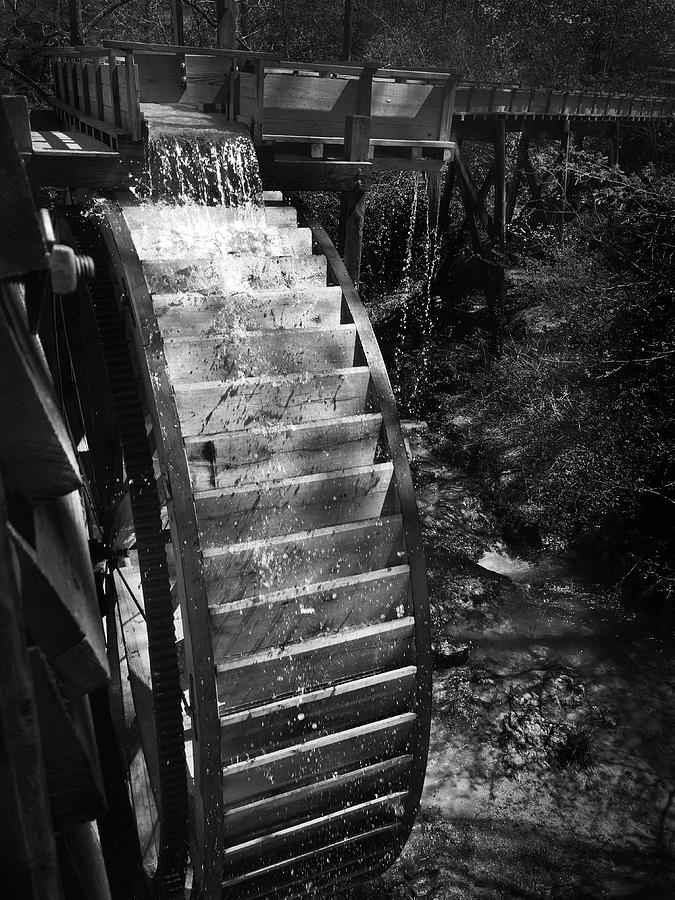 Hagood Mill Waterwheel Photograph by Kelly Hazel