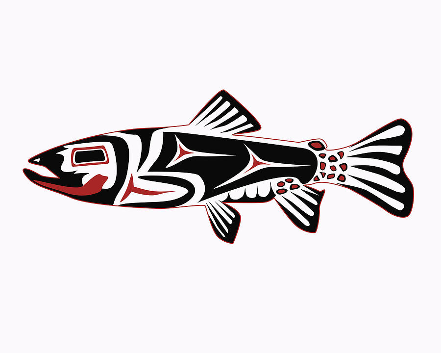 Haida Trout Digital Art by Rob Tullis