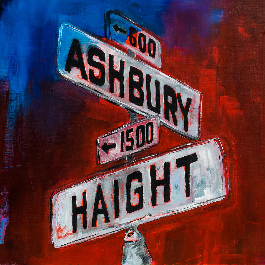San Francisco Painting - Haight and Ashbury by Elise Palmigiani
