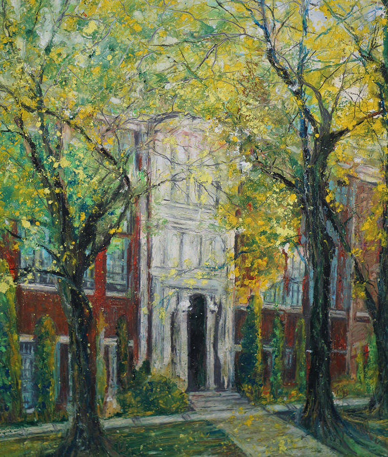 Hail Ole Malvern High School Painting by Robin Miller-Bookhout