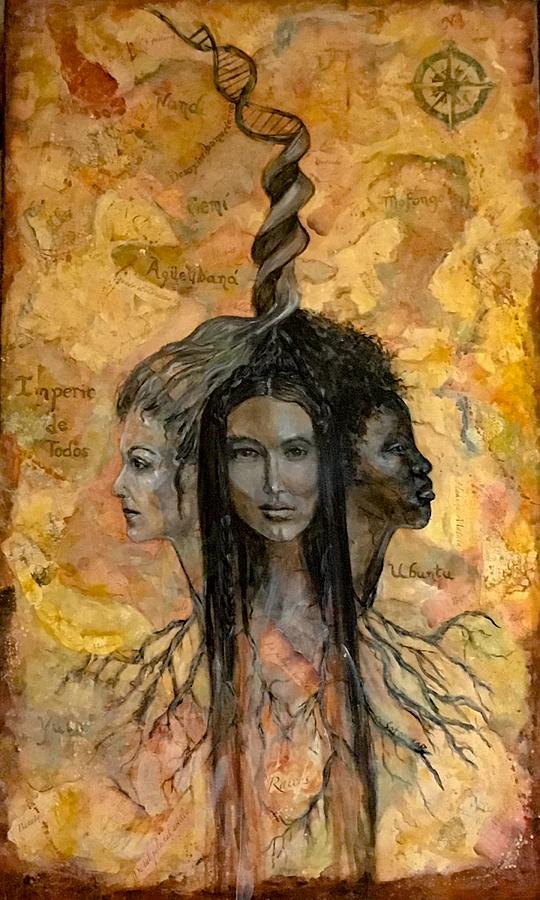 Hair itage Painting by Gladiola Sotomayor