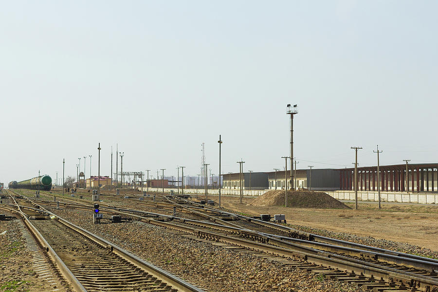 Hairatan Rail Yard Photograph by SR Green