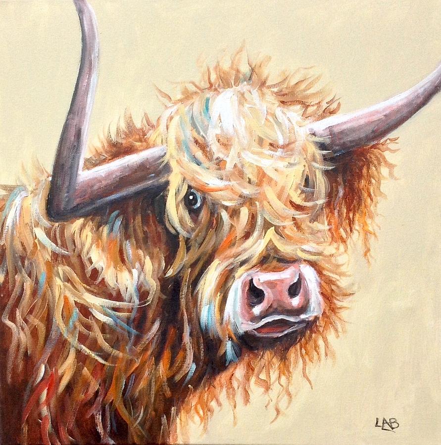 Hairy Cow Painting by Louise Brown