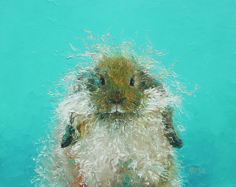 Hairy Rabbit Painting by Jan Matson