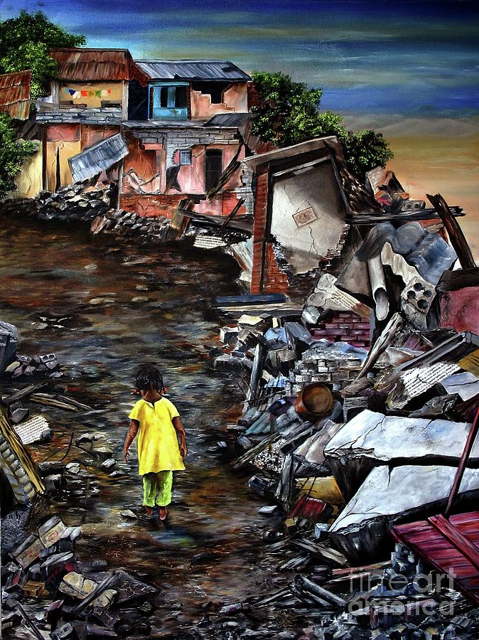 Haiti Out of the Rubble Hope Painting by AMD Dickinson