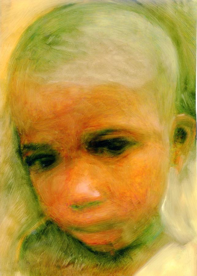Haitis Child Painting by FeatherStone Studio Julie A Miller