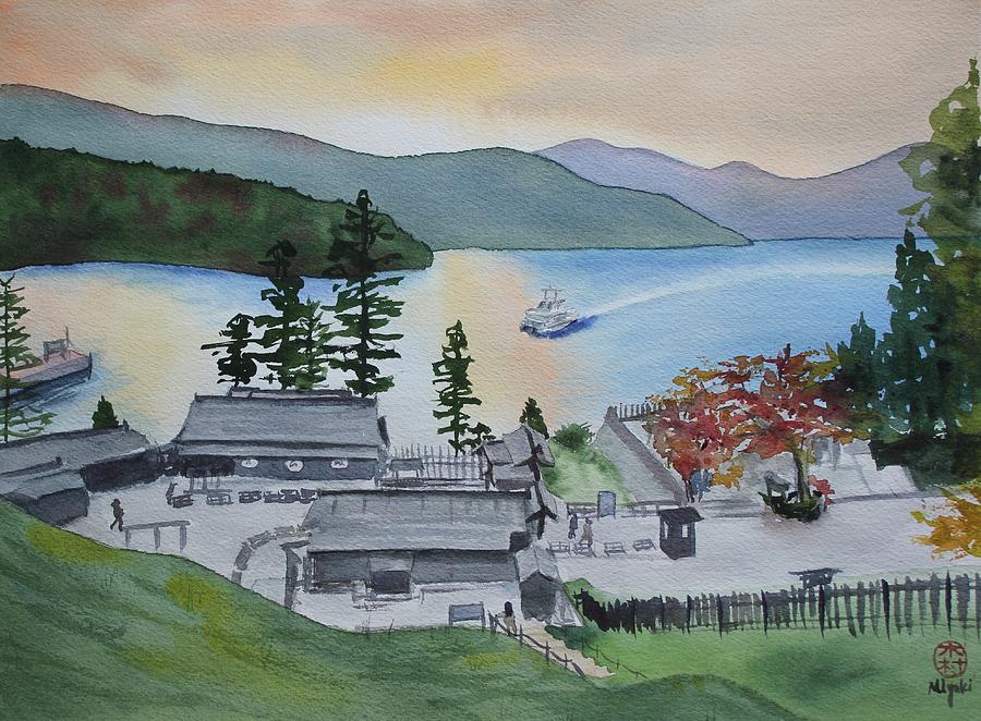 Hakone Checkpoint Painting by Kelly Miyuki Kimura
