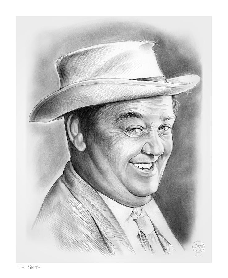 Actor Drawing - Hal Smith by Greg Joens