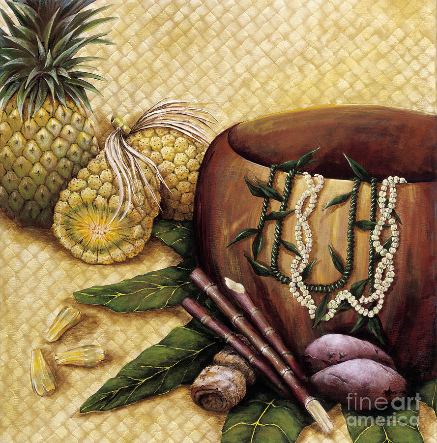 Potato Painting - Hala Kahiki by Sandra Blazel - Printscapes