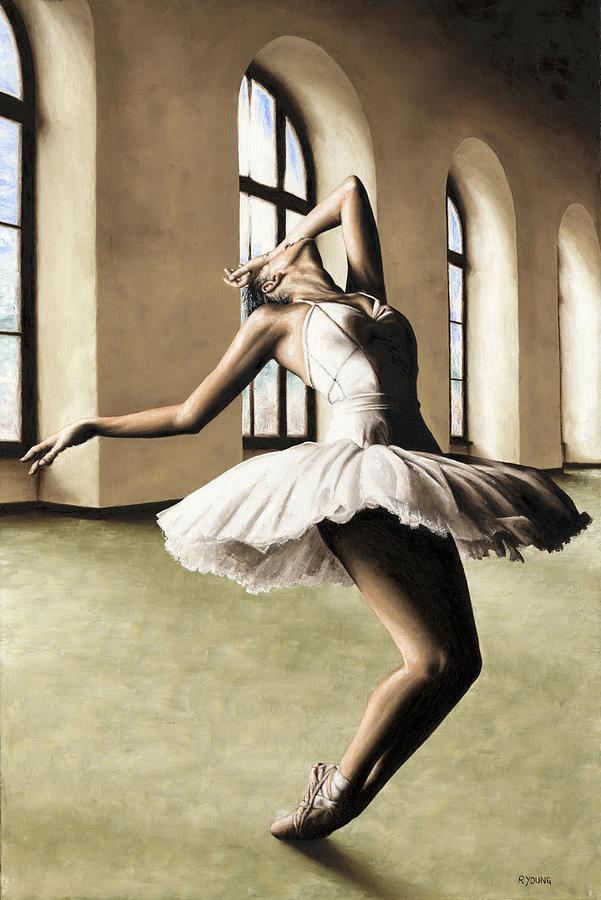 Dancer Painting - Halcyon Ballerina by Richard Young