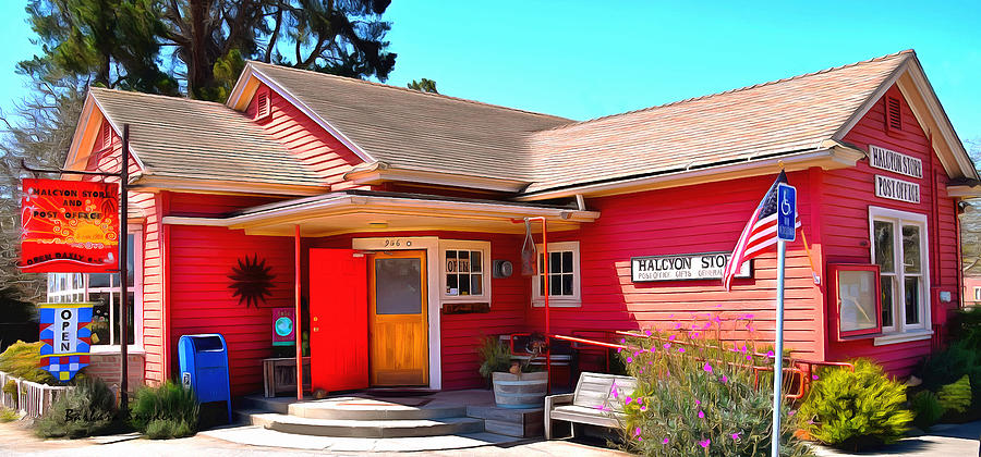 Barbara Snyder Painting - Halcyon Store Halcyon California by Barbara Snyder Barbara Snyder Painting - Halcyon Store Halcyon California by Barbara Snyder