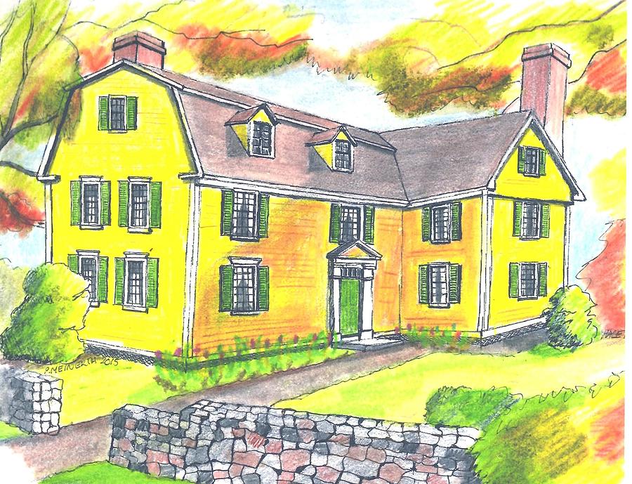 Hale House Beverly Drawing by Paul Meinerth