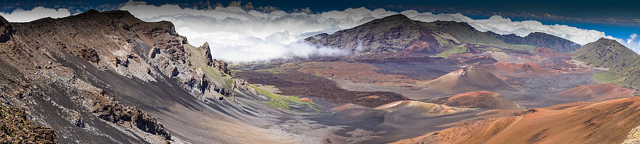 Haleakala Craters Pano Photograph by Janis Knight