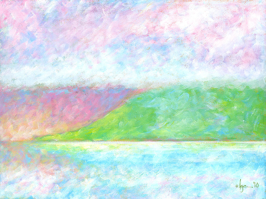 Beach Painting - Haleakala Dawn by Angela Treat Lyon