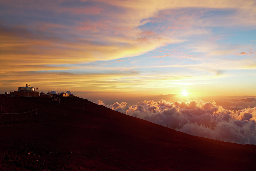 Sunset Photograph - Haleakala Observatory by Francesco Emanuele Carucci