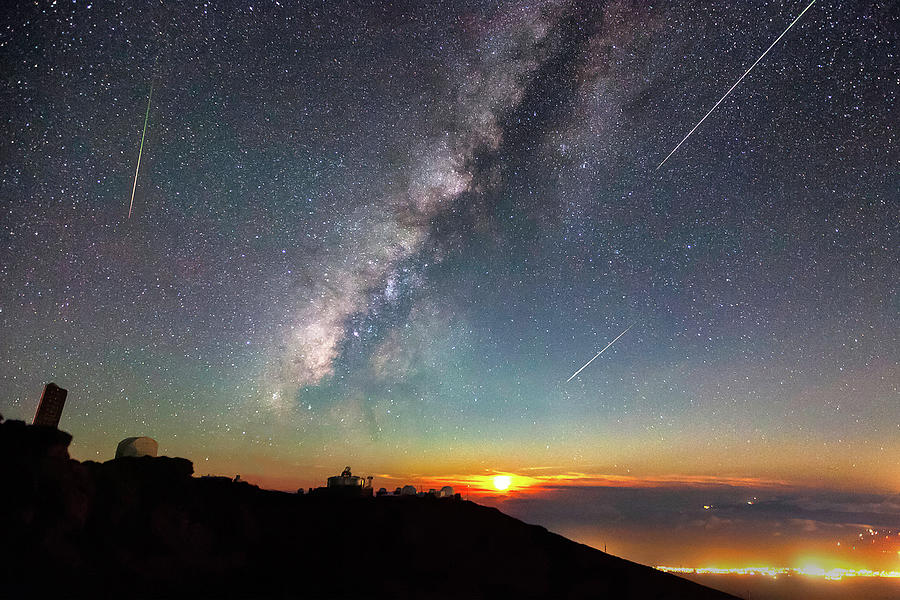 Haleakala Stars Photograph by James Roemmling