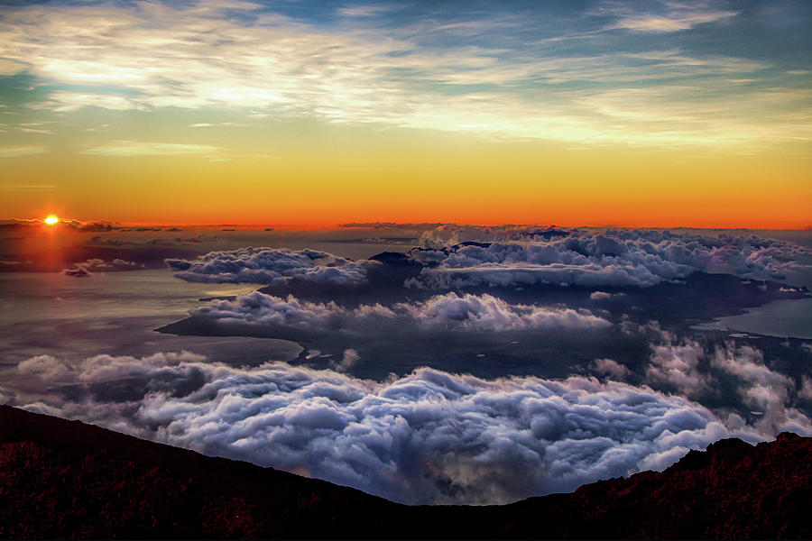 Haleakala Sunset 4 Photograph by Mike Neal