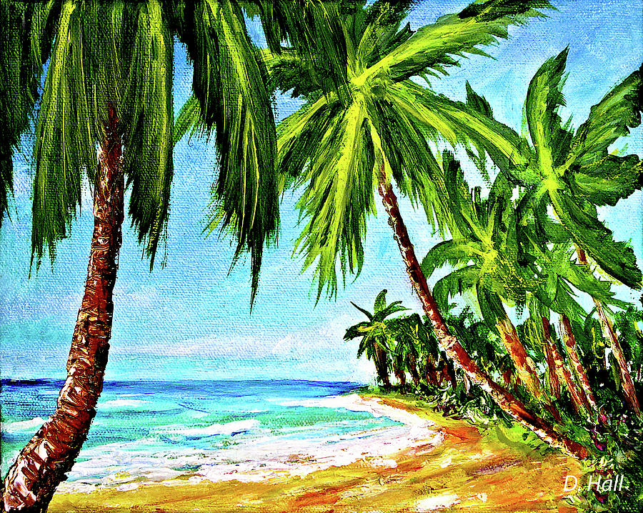 Haleiwa Beach #369 Painting By Donald K Hall