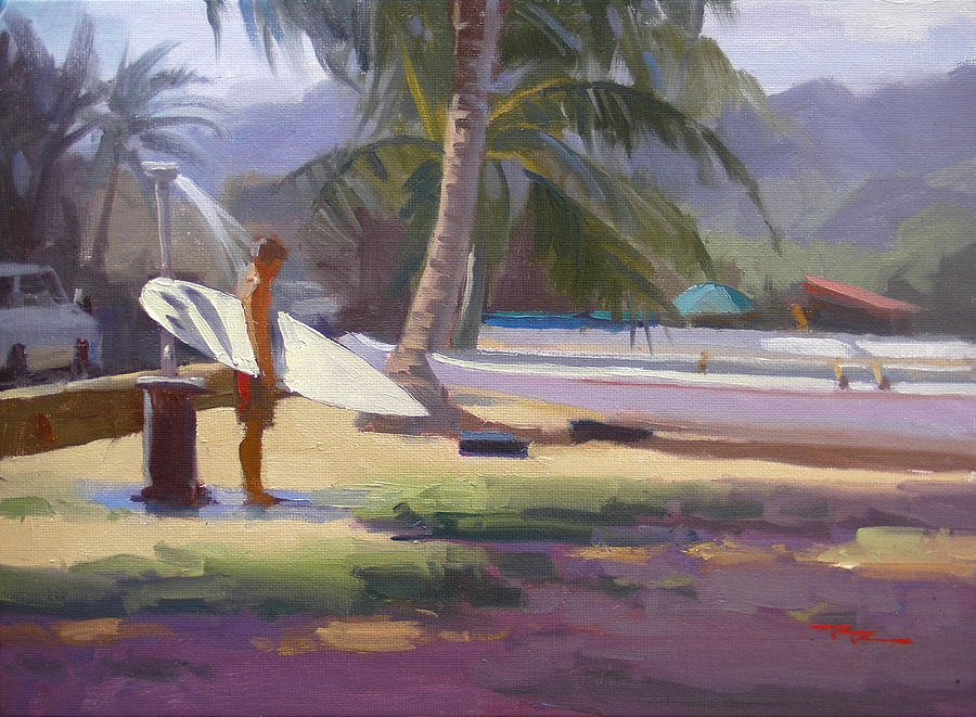 Summer Painting - Haleiwa Epilogue by Richard Robinson