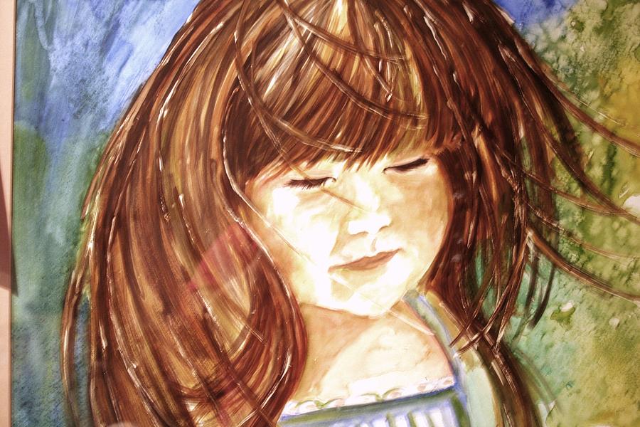Girl Painting - Haley by Melissa Wiater Chaney