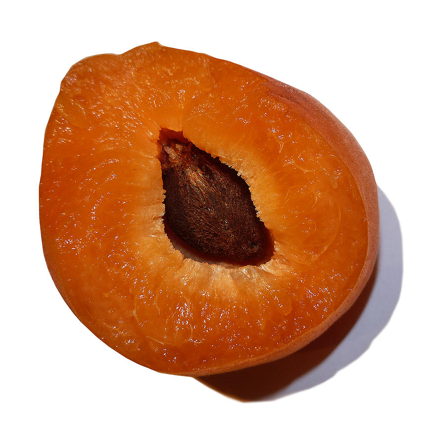Half an Apricot Photograph by Stan  Magnan