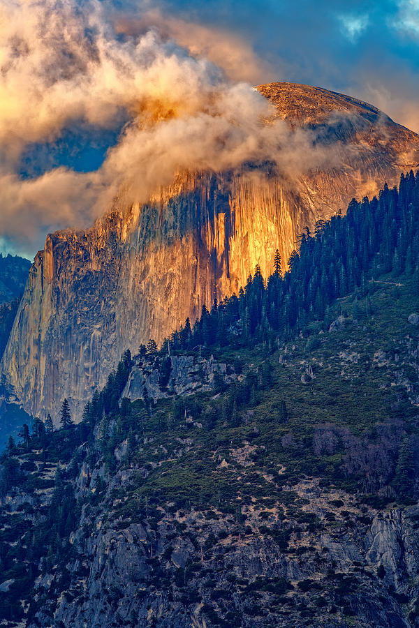 Yosemite National Park Photograph - Half Dome Ablaze by Rick Berk